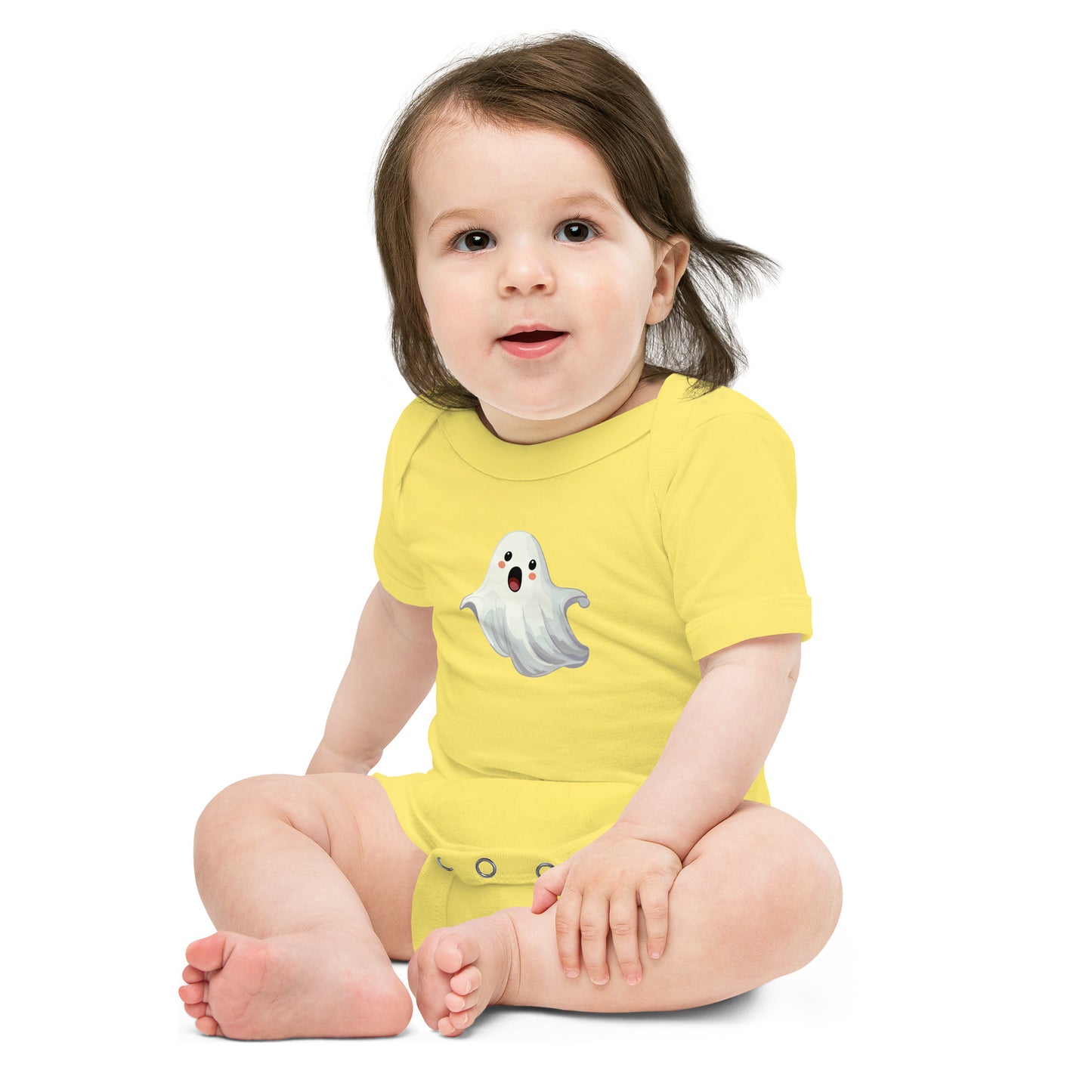 Ghost Halloween Baby short sleeve one piece