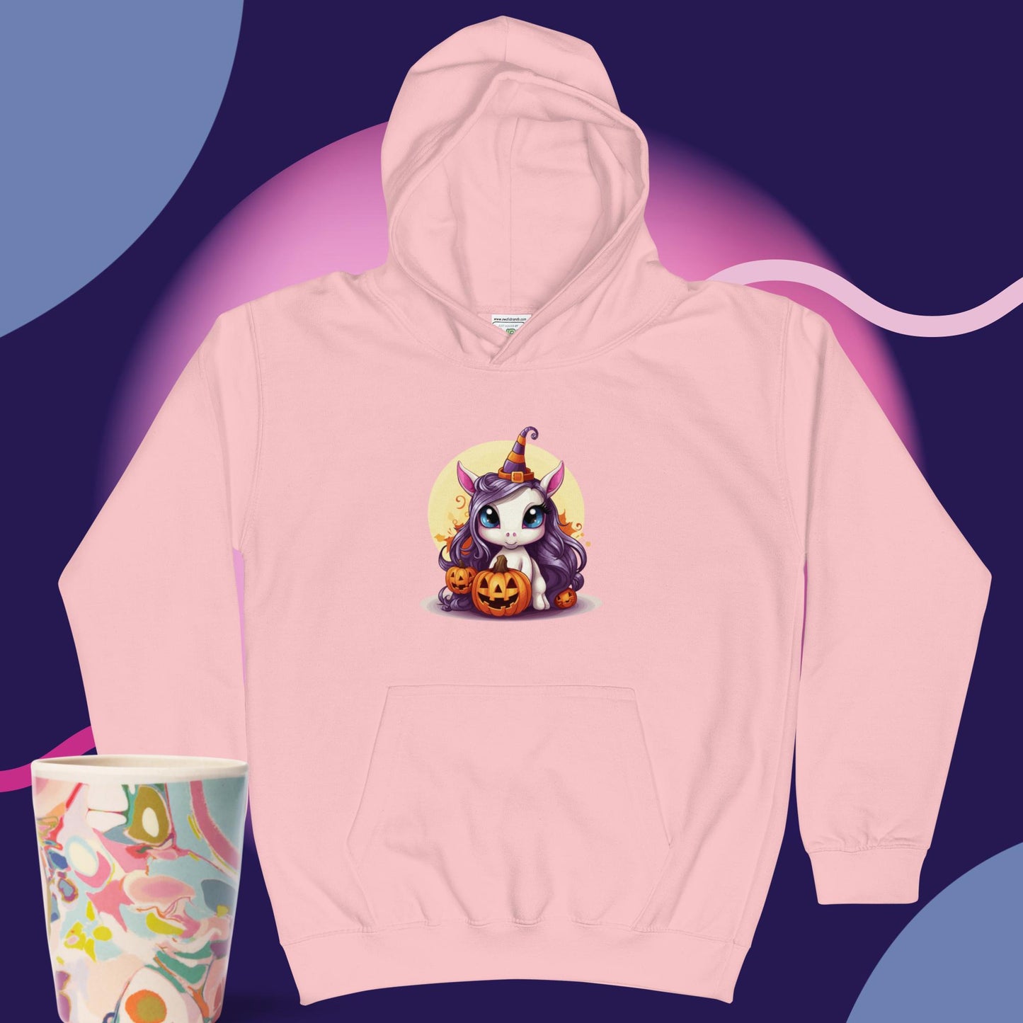 Cute Kitty Halloween Kids Hoodie