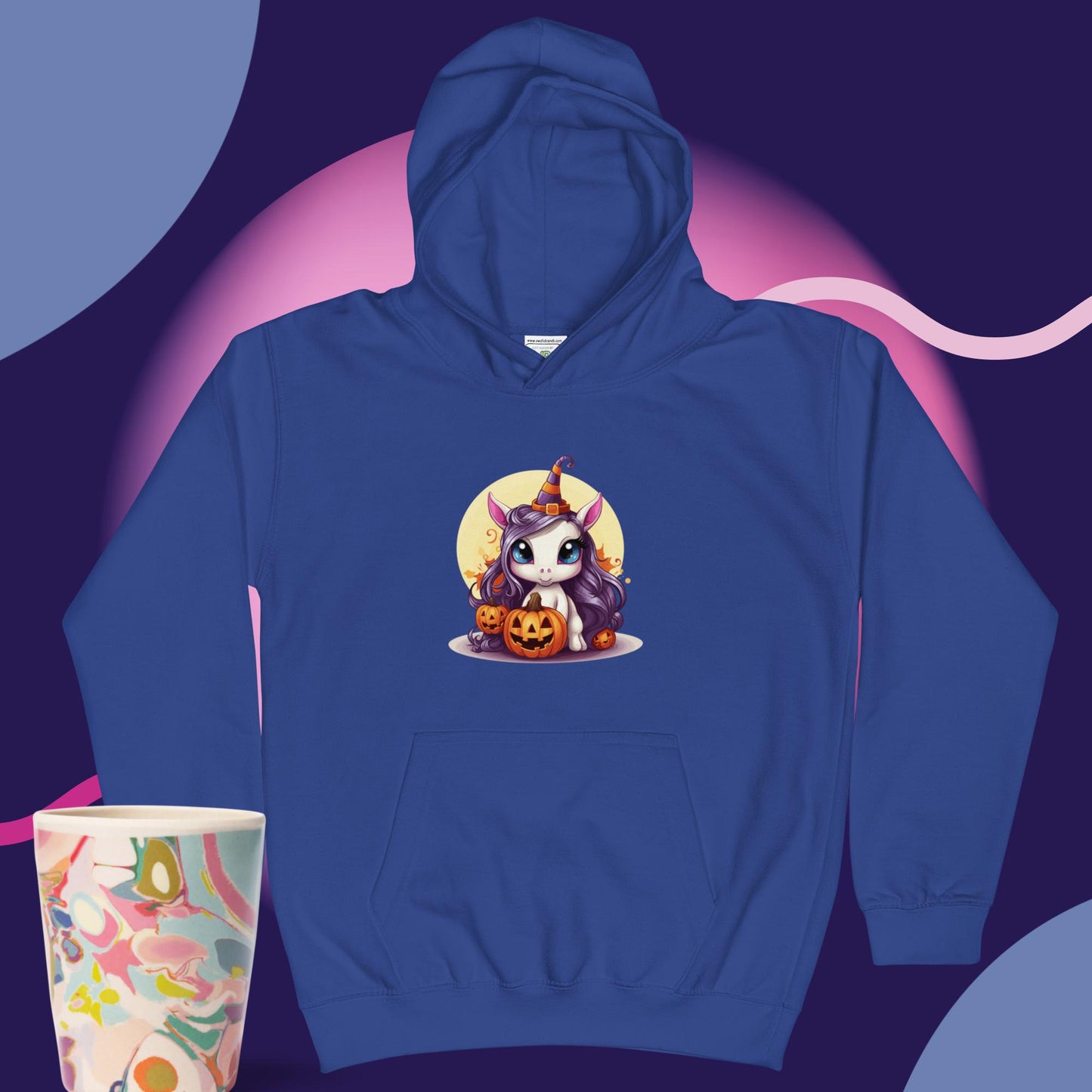 Cute Kitty Halloween Kids Hoodie