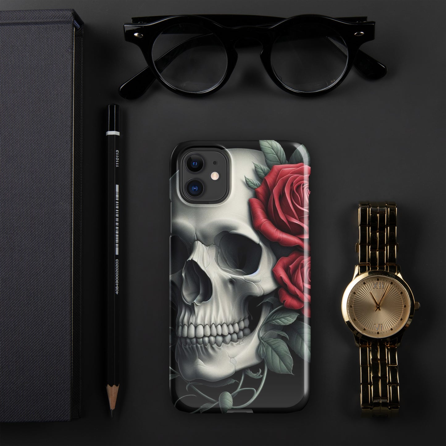 Skull and Rose Snap case for iPhone®