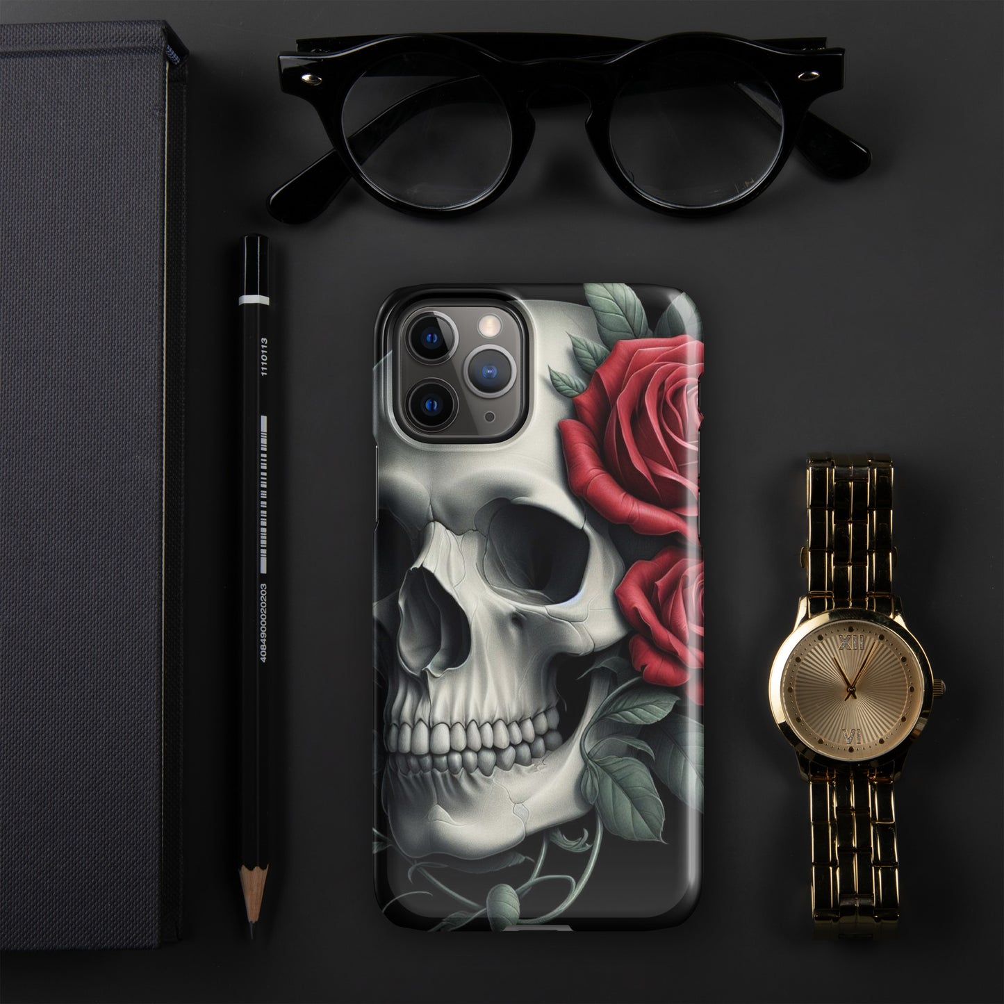 Skull and Rose Snap case for iPhone®