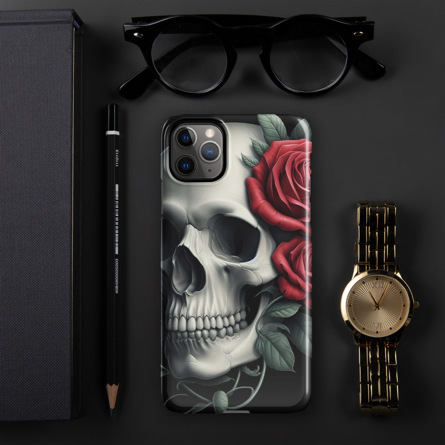 Skull and Rose Snap case for iPhone®