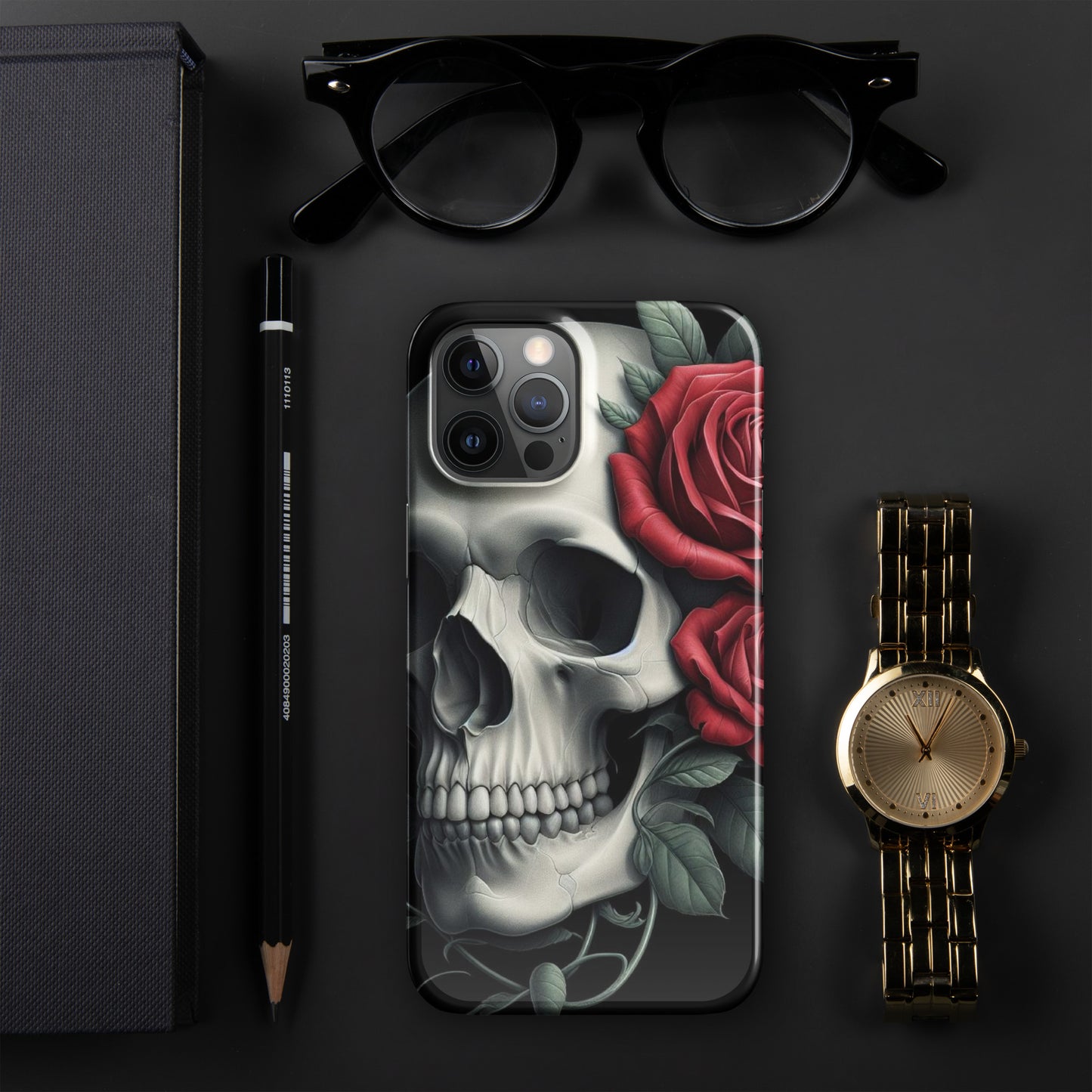 Skull and Rose Snap case for iPhone®