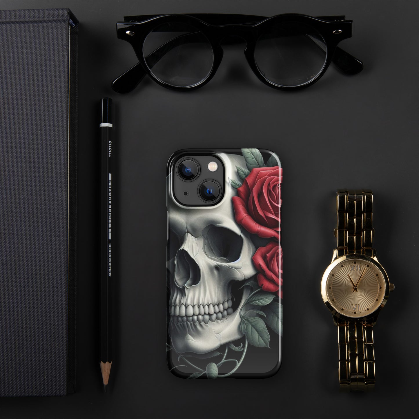 Skull and Rose Snap case for iPhone®
