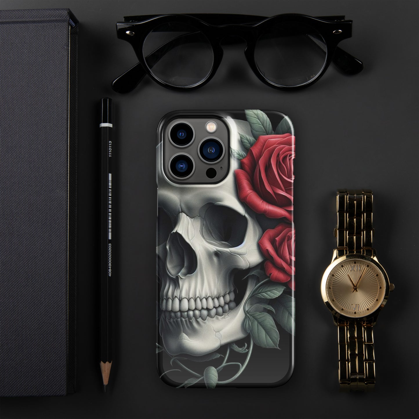 Skull and Rose Snap case for iPhone®