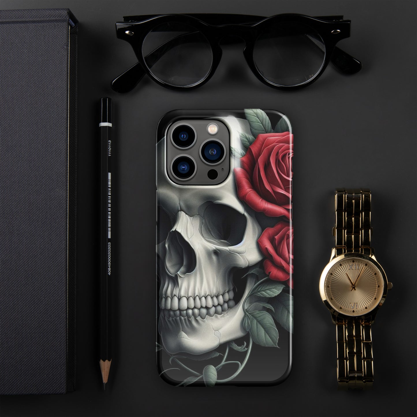 Skull and Rose Snap case for iPhone®