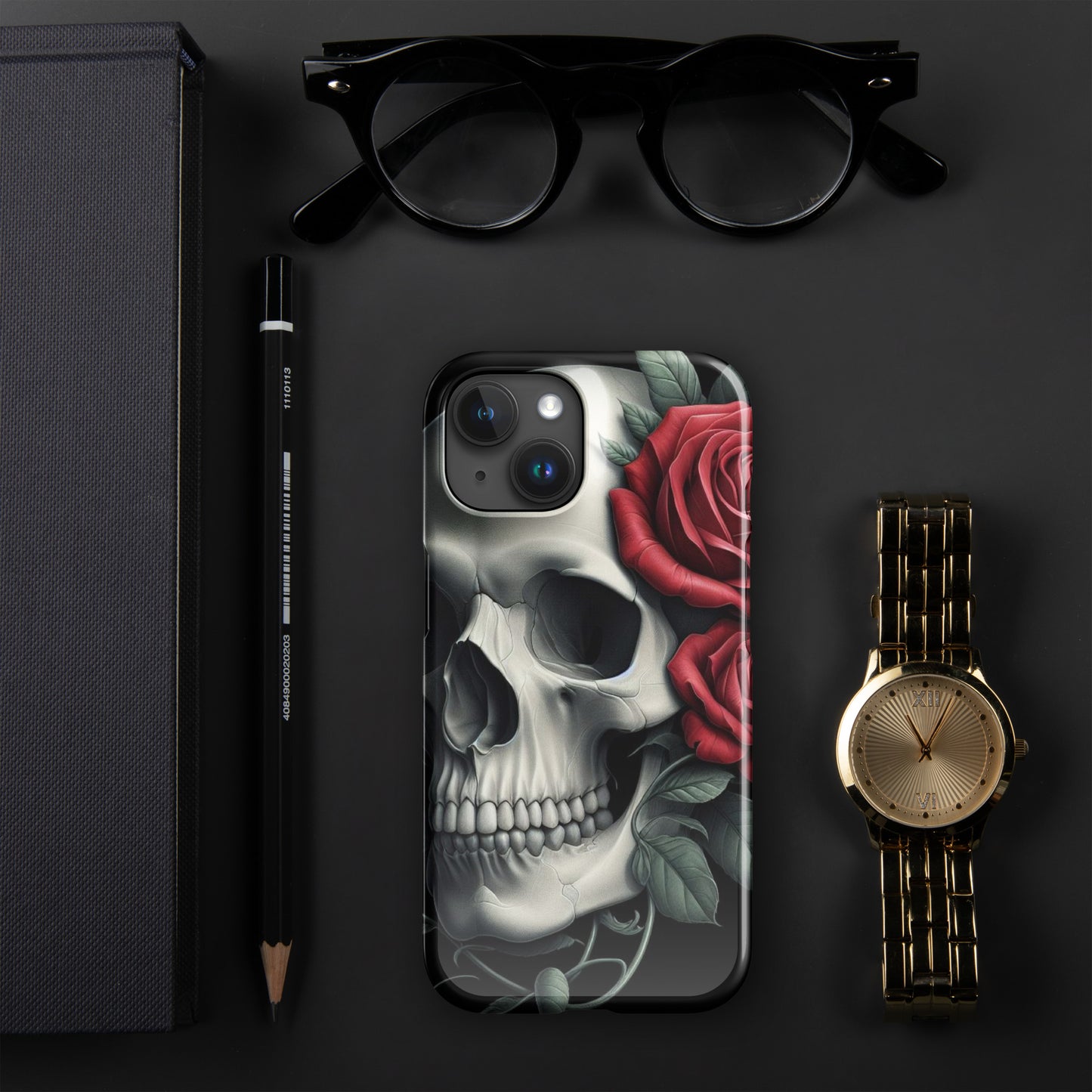 Skull and Rose Snap case for iPhone®