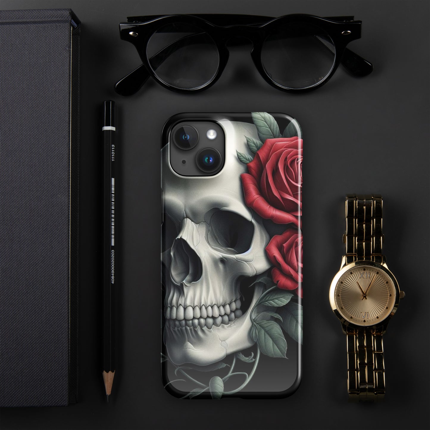 Skull and Rose Snap case for iPhone®