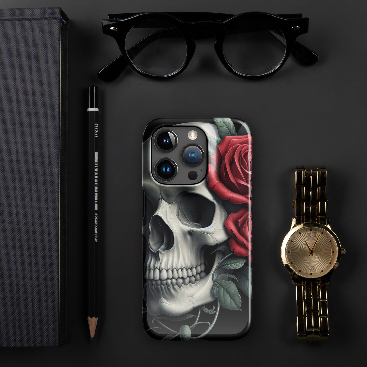 Skull and Rose Snap case for iPhone®