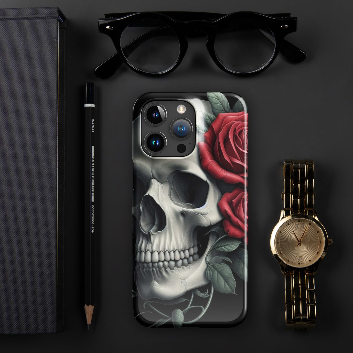 Skull and Rose Snap case for iPhone®