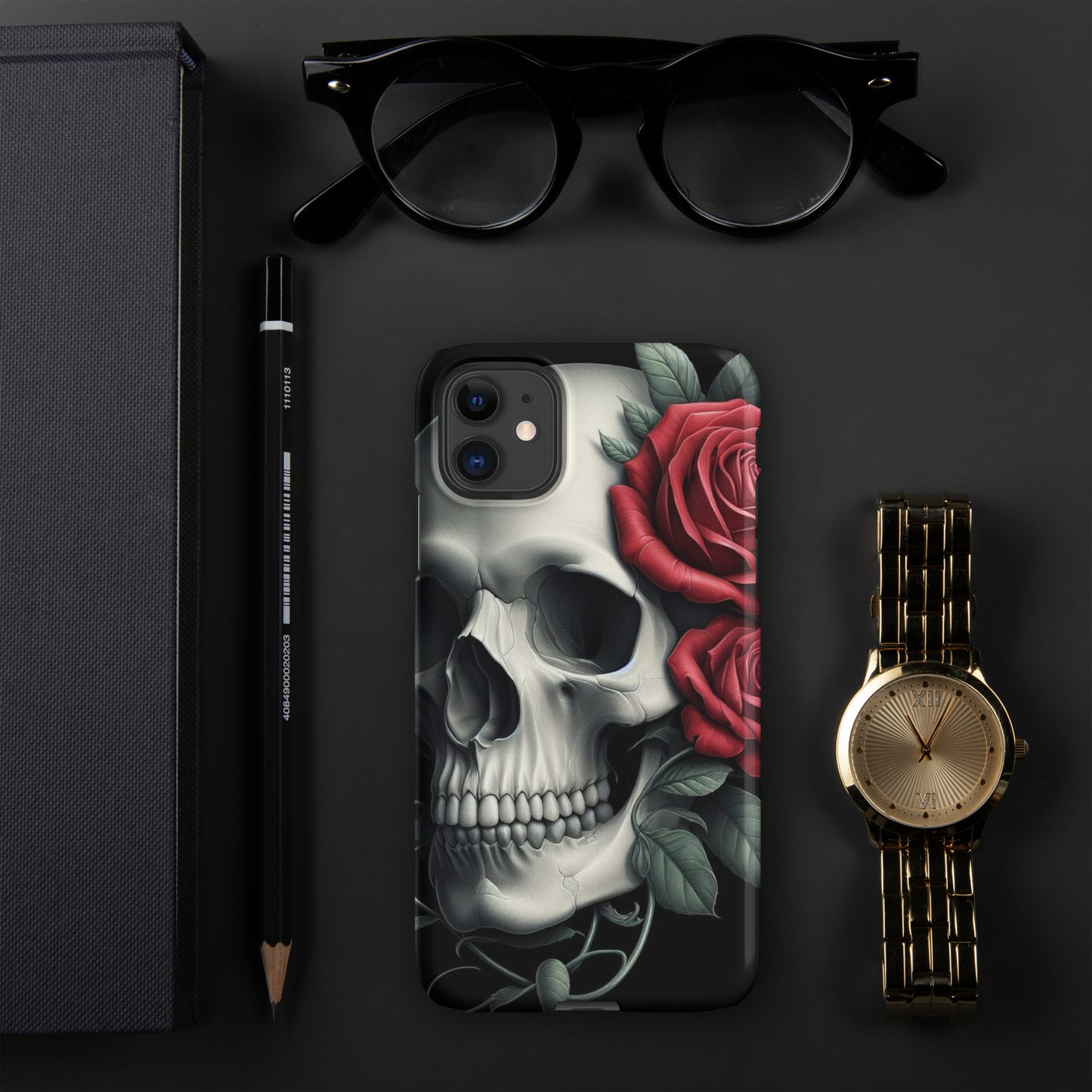 Skull and Rose Snap case for iPhone®