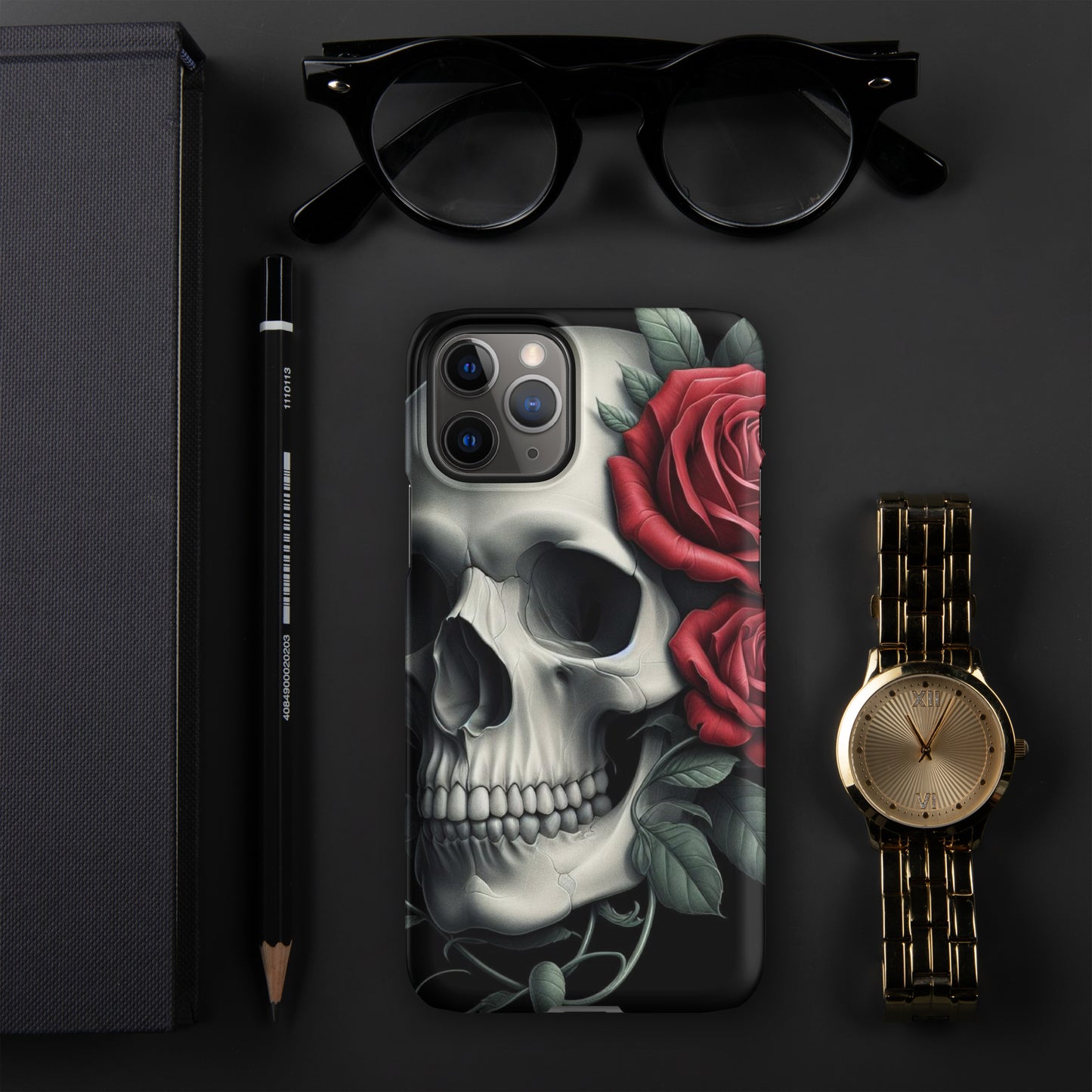Skull and Rose Snap case for iPhone®