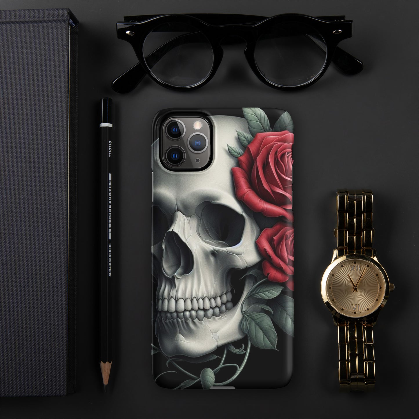 Skull and Rose Snap case for iPhone®