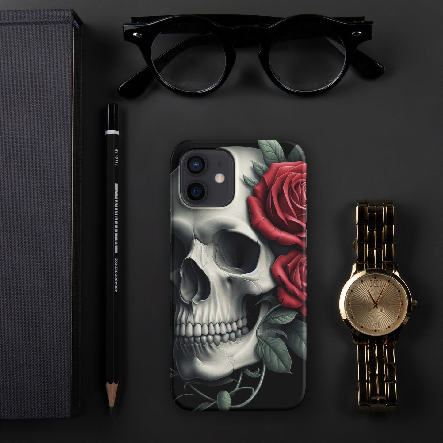 Skull and Rose Snap case for iPhone®