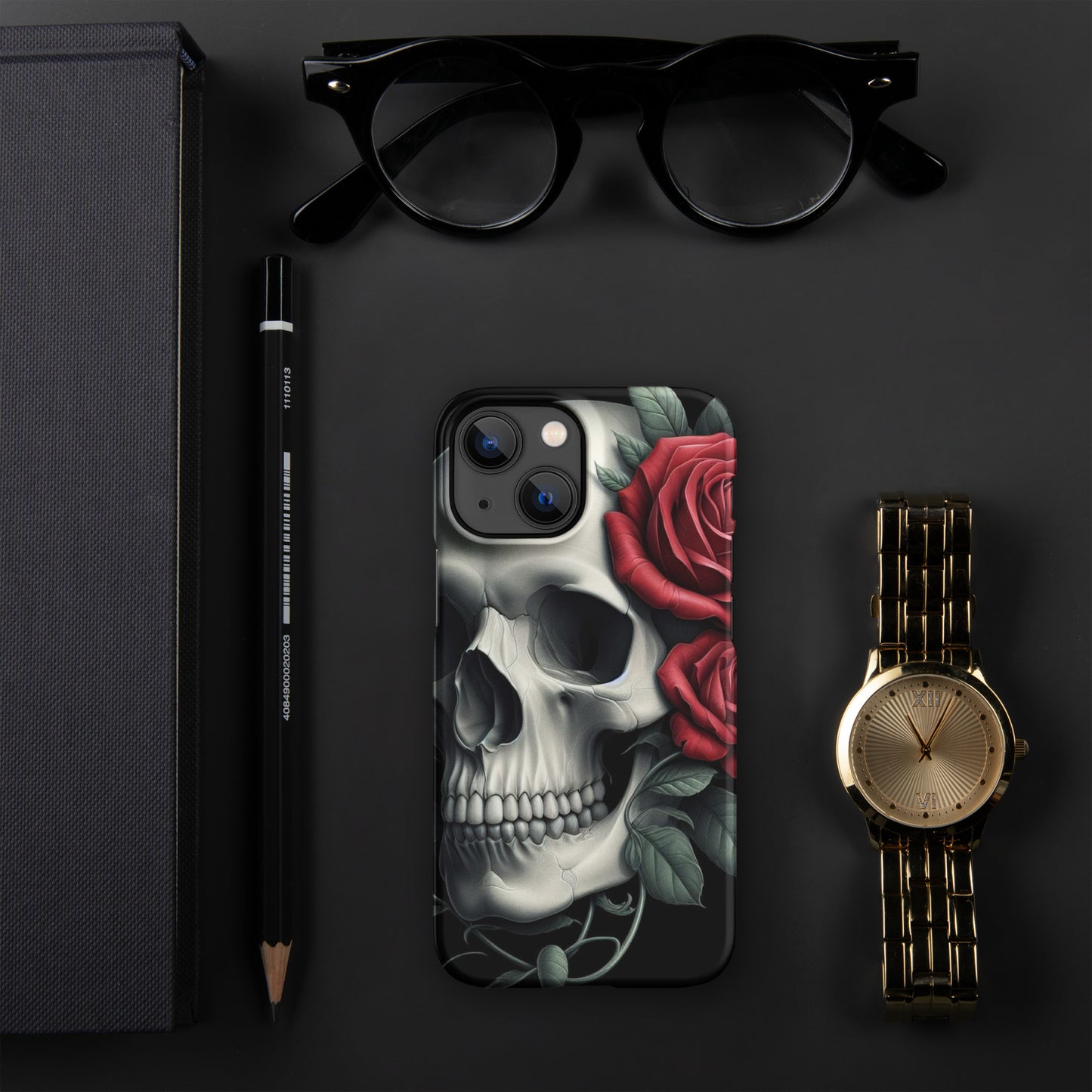 Skull and Rose Snap case for iPhone®