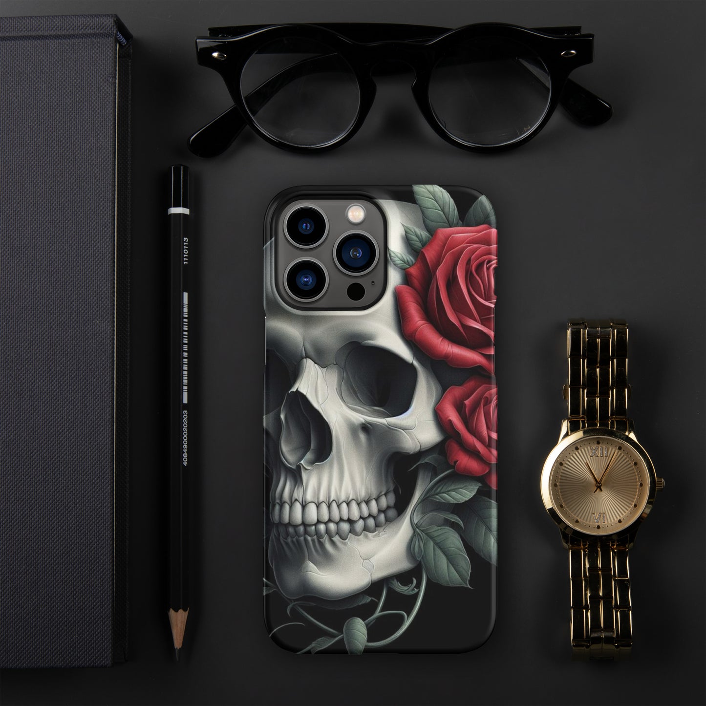 Skull and Rose Snap case for iPhone®