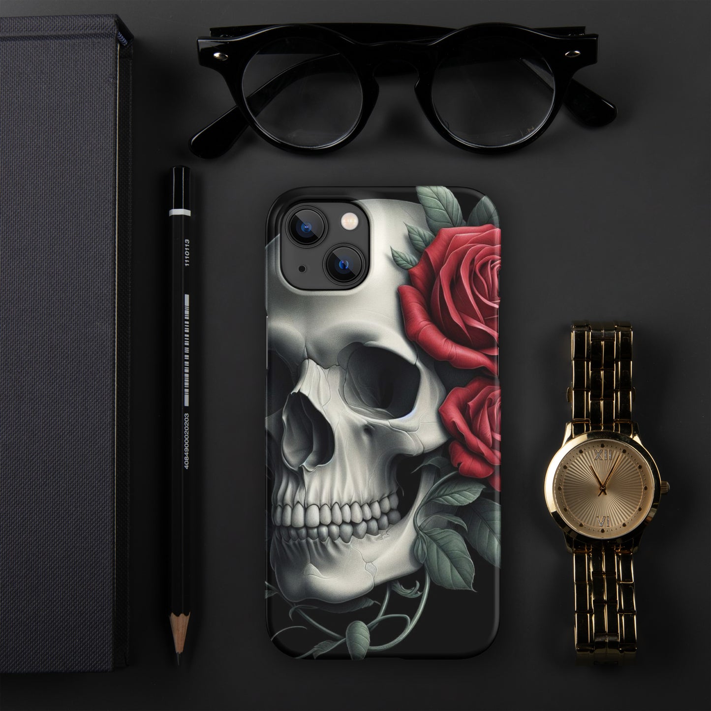 Skull and Rose Snap case for iPhone®