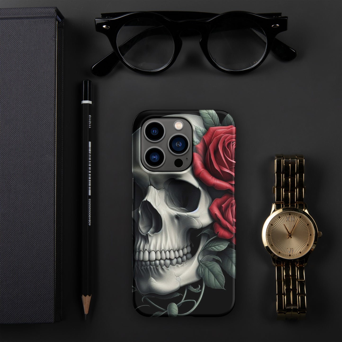 Skull and Rose Snap case for iPhone®