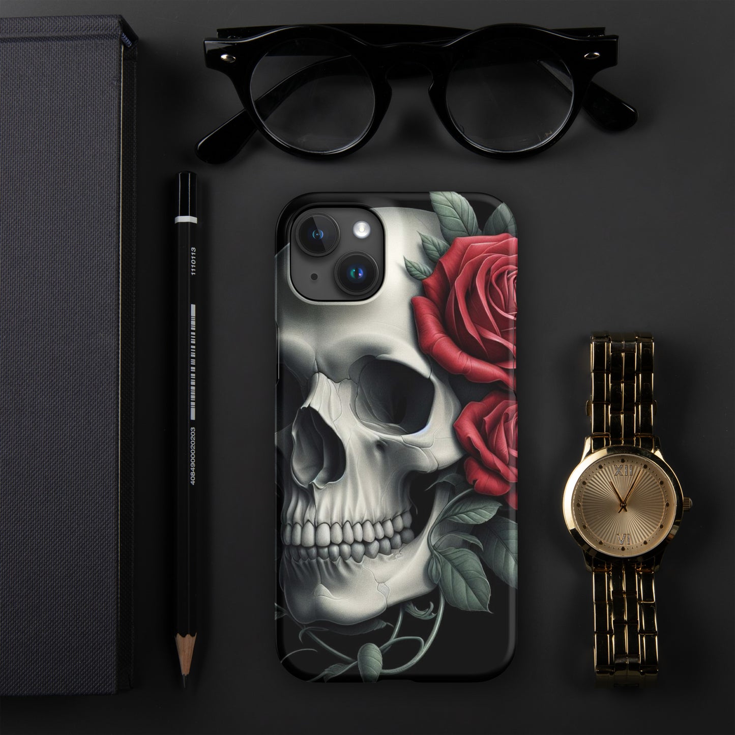 Skull and Rose Snap case for iPhone®
