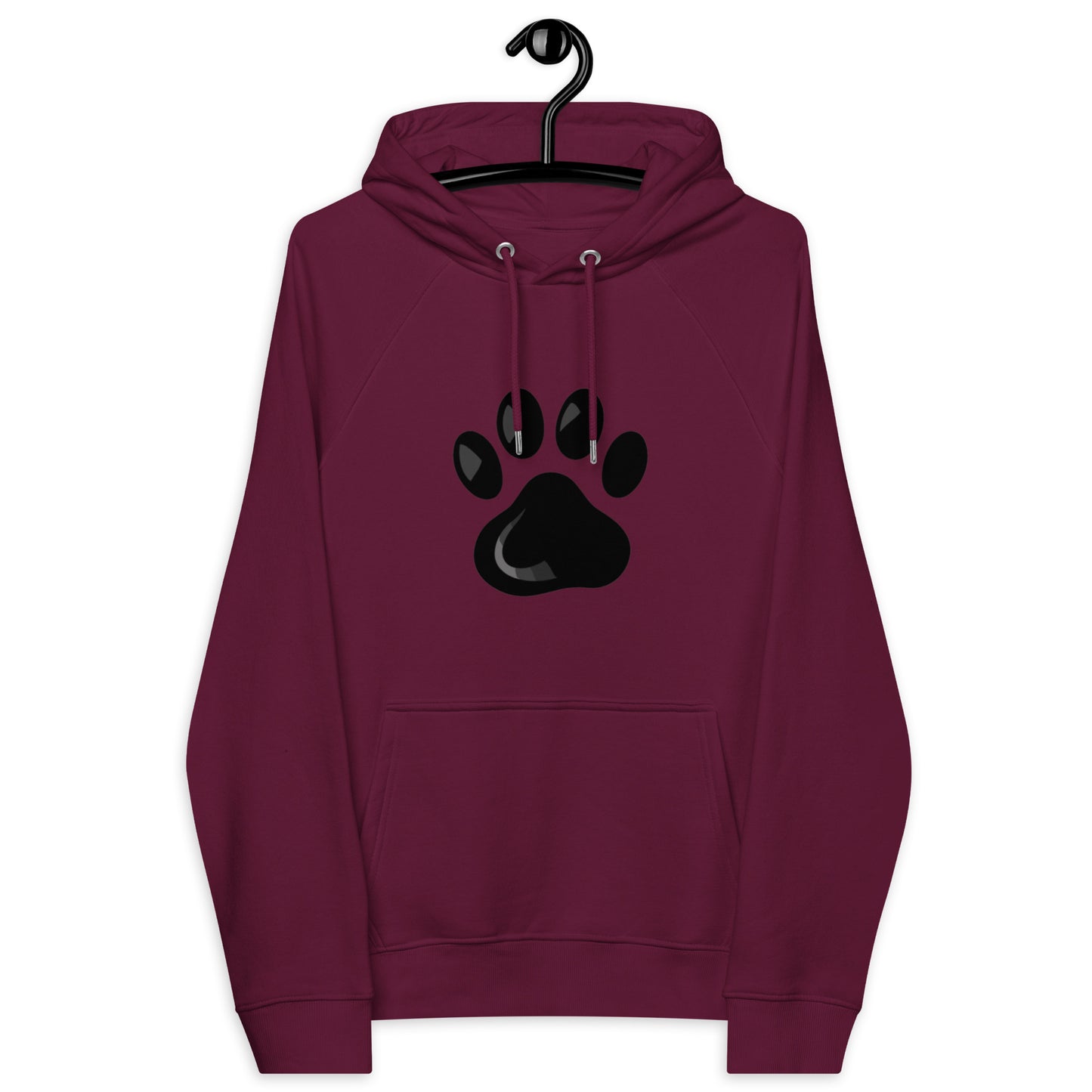 Paw Print Unisex eco raglan hoodie