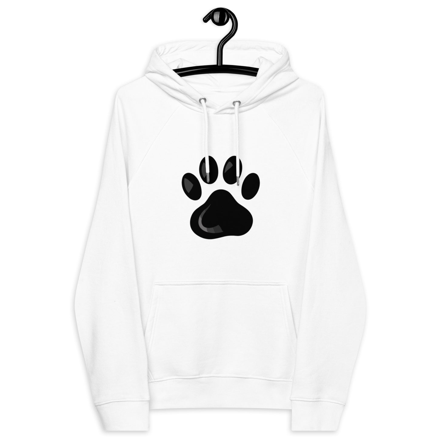 Paw Print Unisex eco raglan hoodie