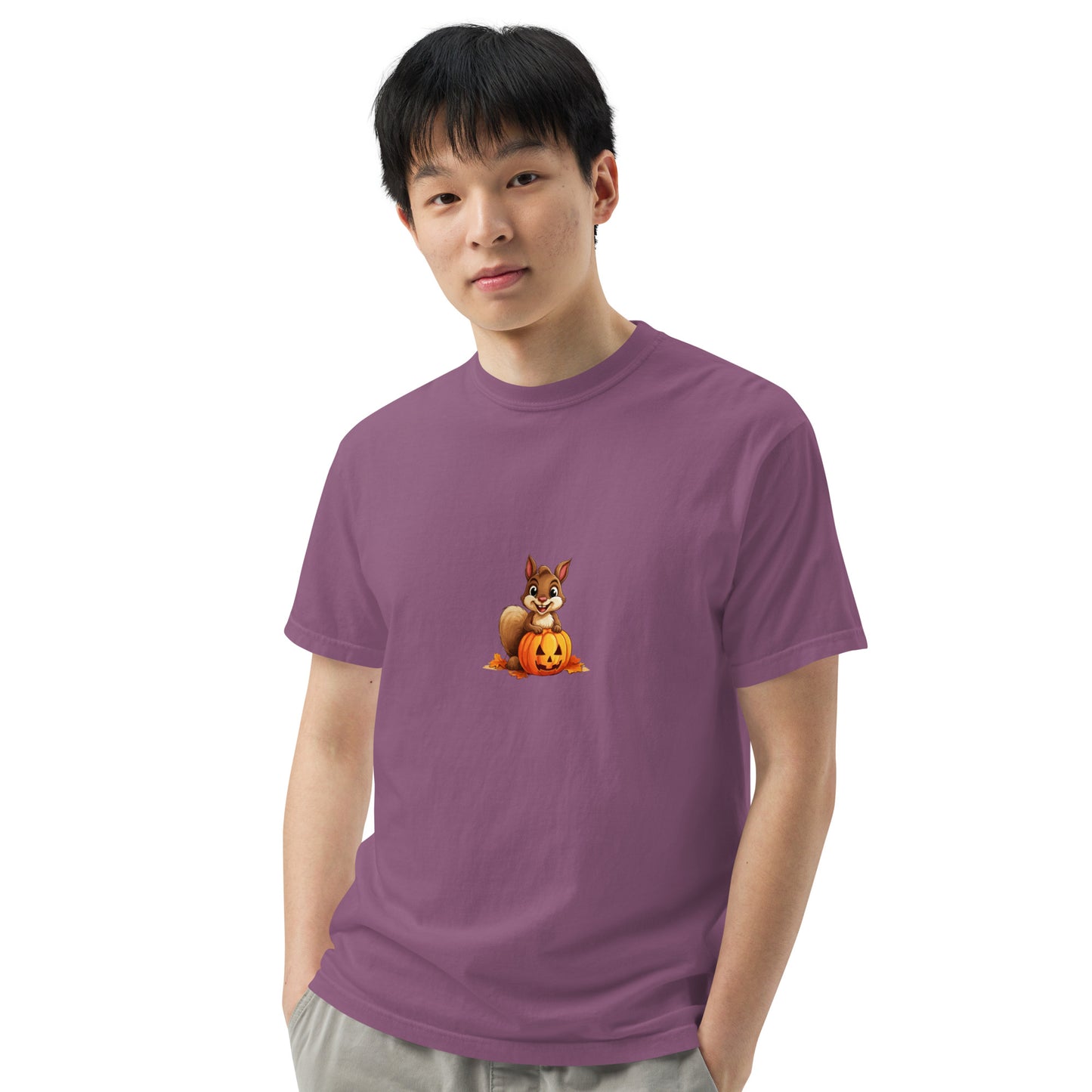 Halloween Squirrell Adult garment-dyed heavyweight t-shirt