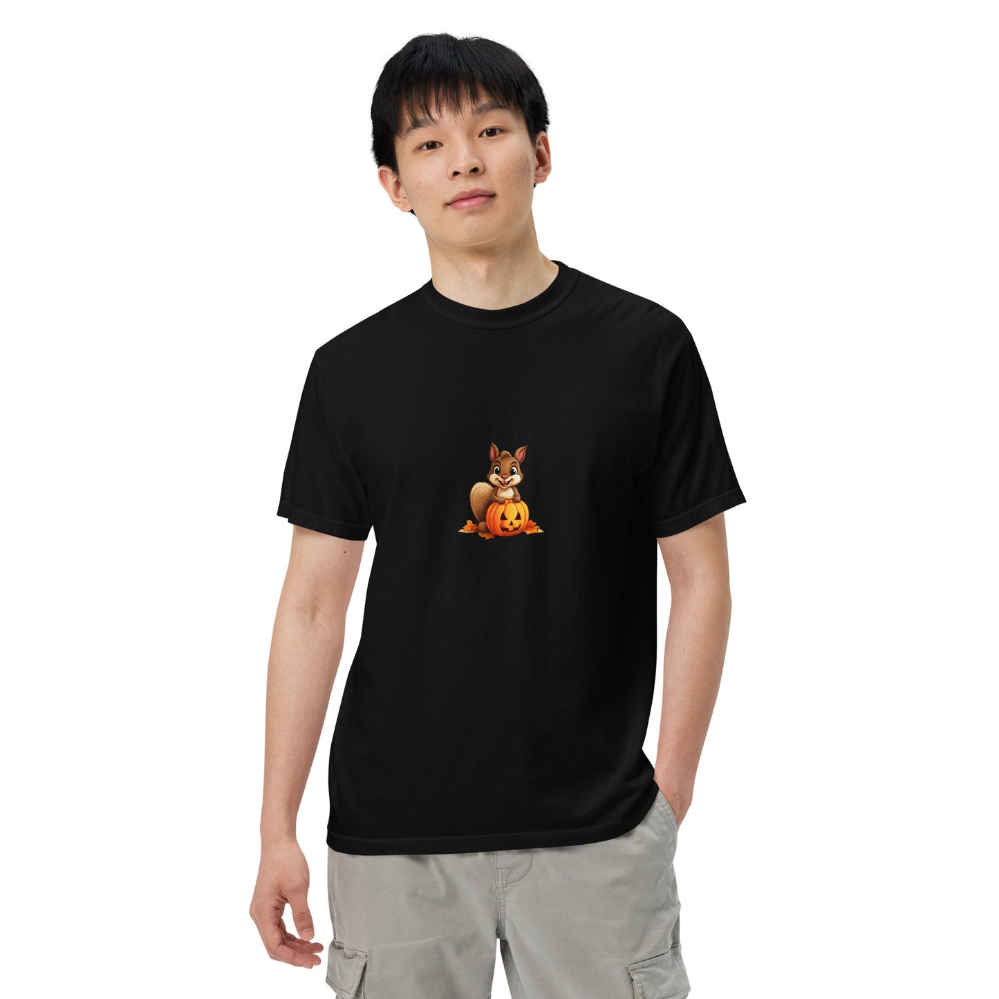 Halloween Squirrell Adult garment-dyed heavyweight t-shirt