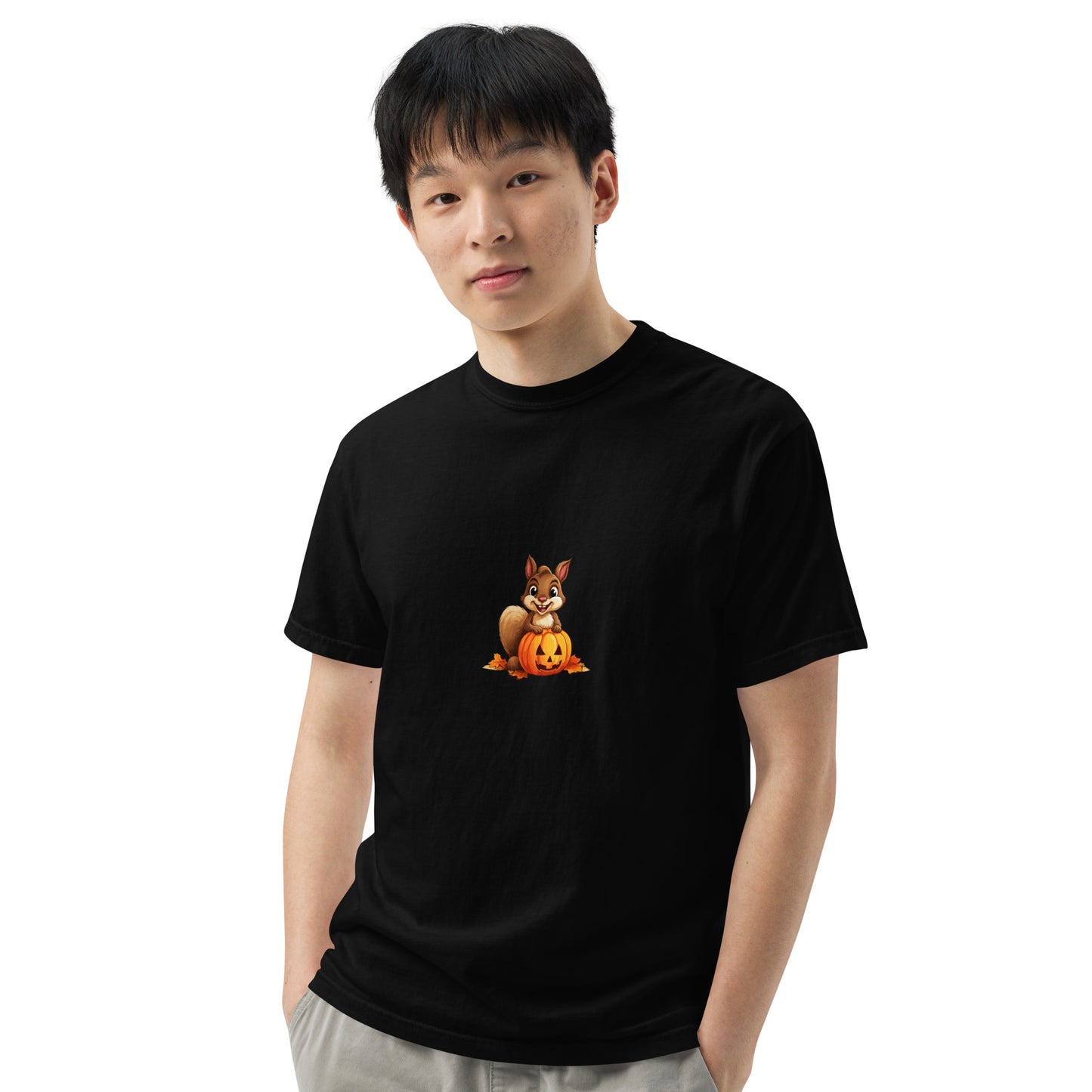 Halloween Squirrell Adult garment-dyed heavyweight t-shirt