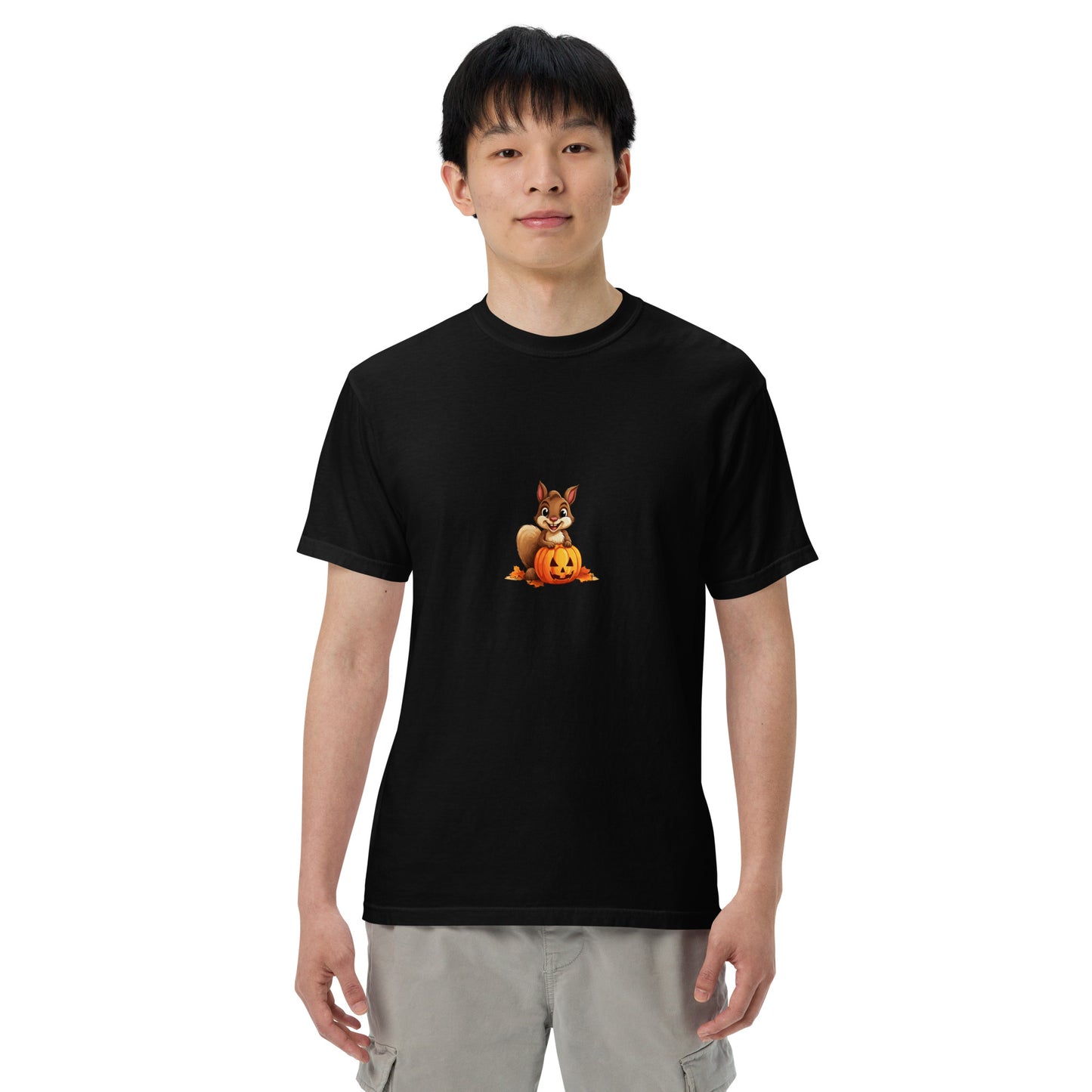 Halloween Squirrell Adult garment-dyed heavyweight t-shirt