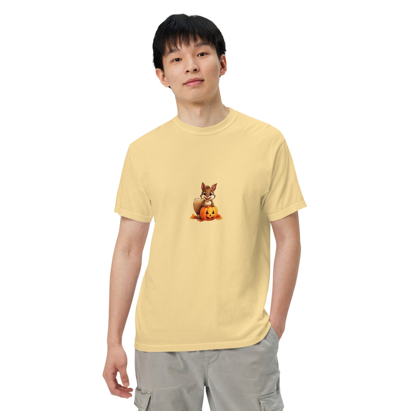 Halloween Squirrell Adult garment-dyed heavyweight t-shirt