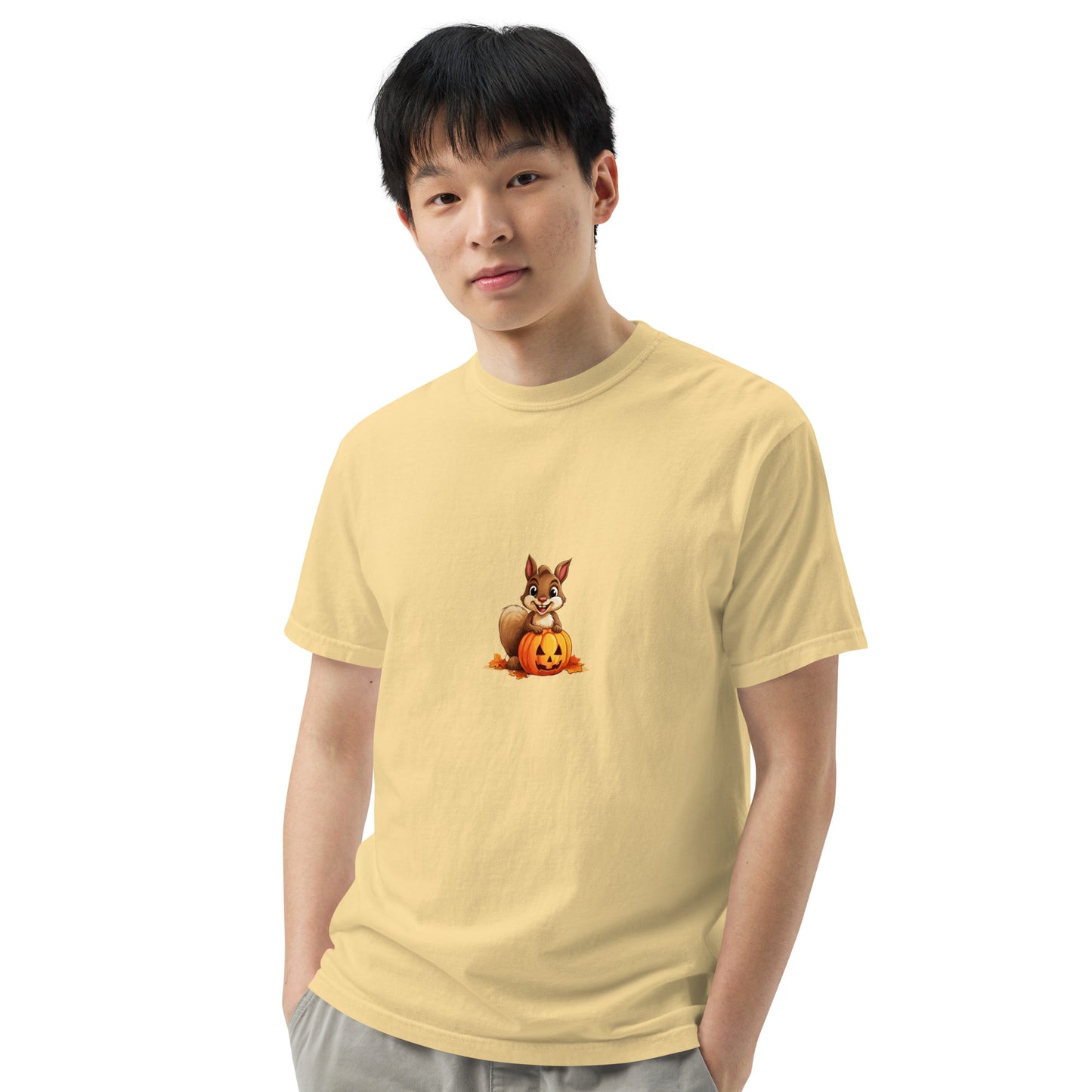 Halloween Squirrell Adult garment-dyed heavyweight t-shirt