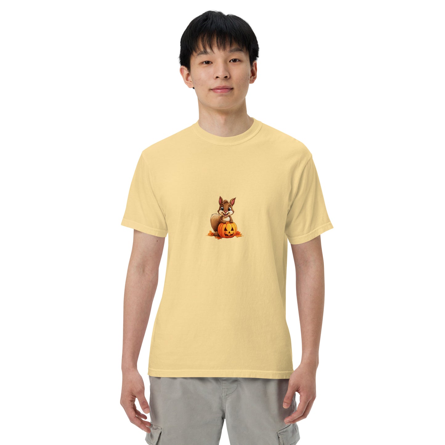 Halloween Squirrell Adult garment-dyed heavyweight t-shirt