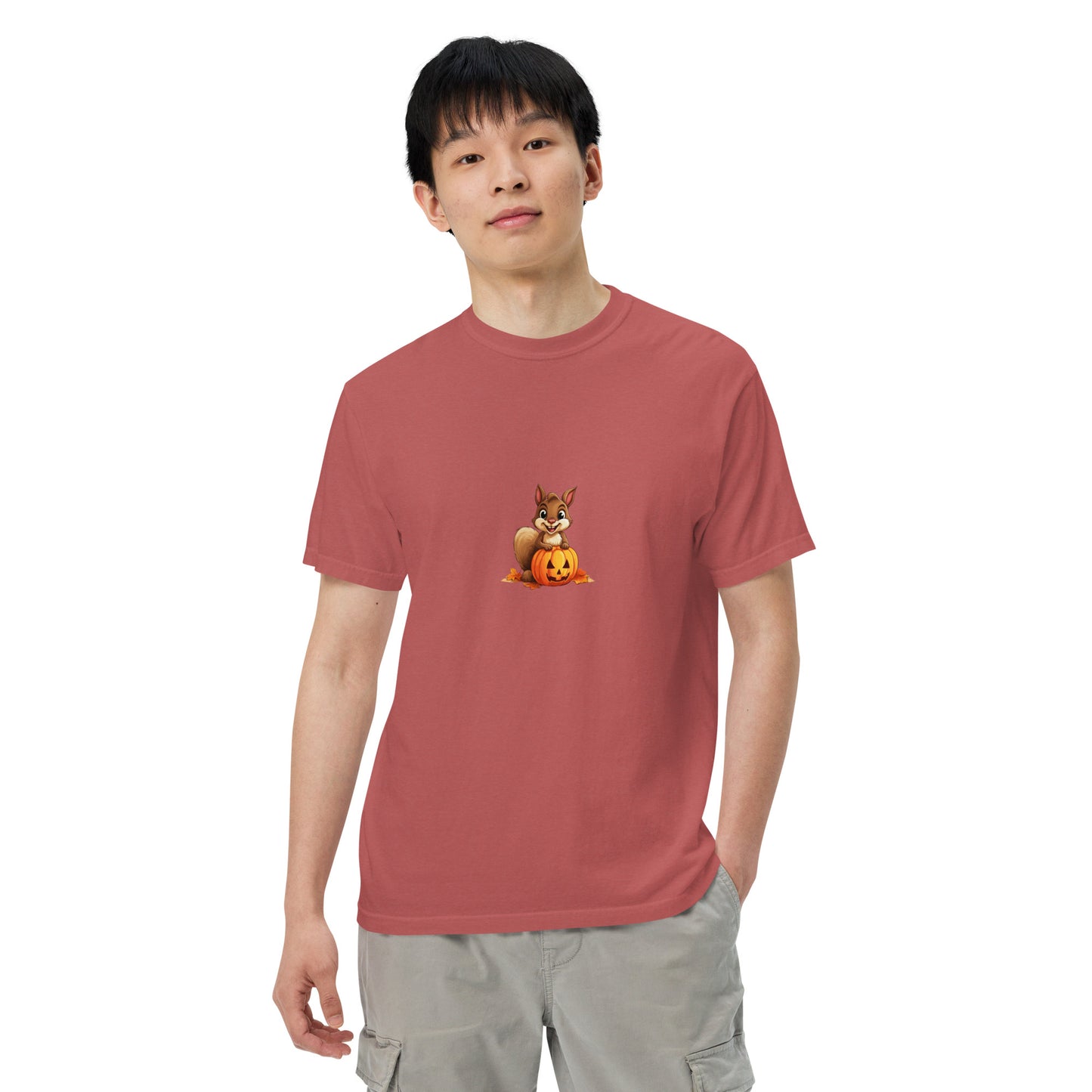 Halloween Squirrell Adult garment-dyed heavyweight t-shirt