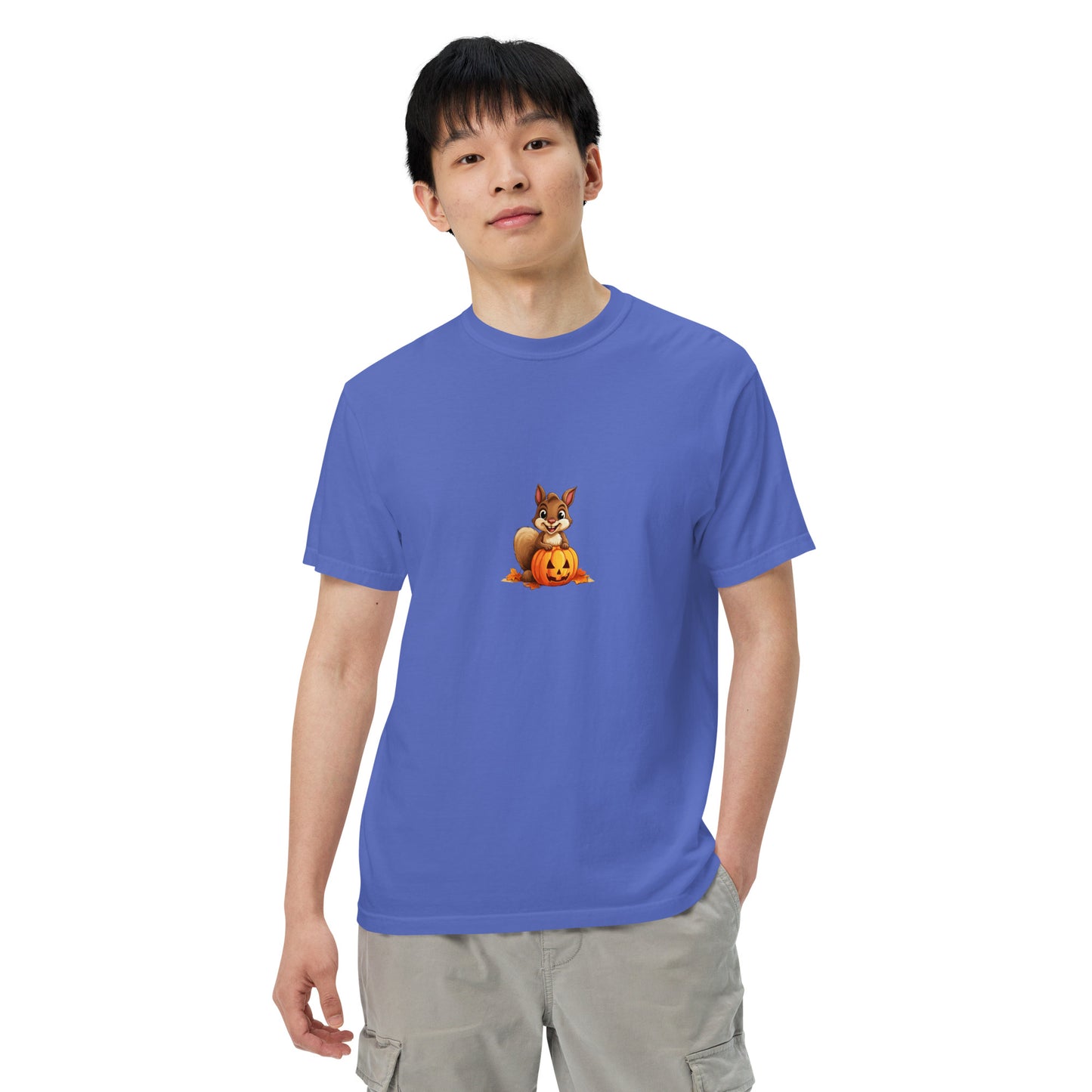 Halloween Squirrell Adult garment-dyed heavyweight t-shirt