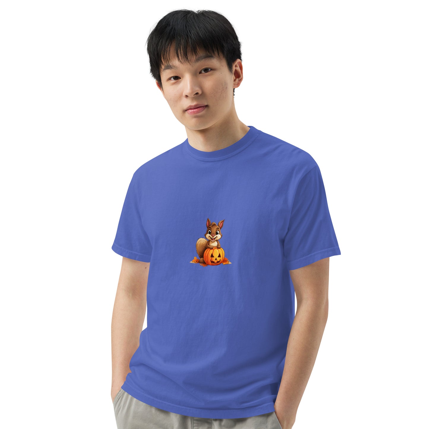 Halloween Squirrell Adult garment-dyed heavyweight t-shirt