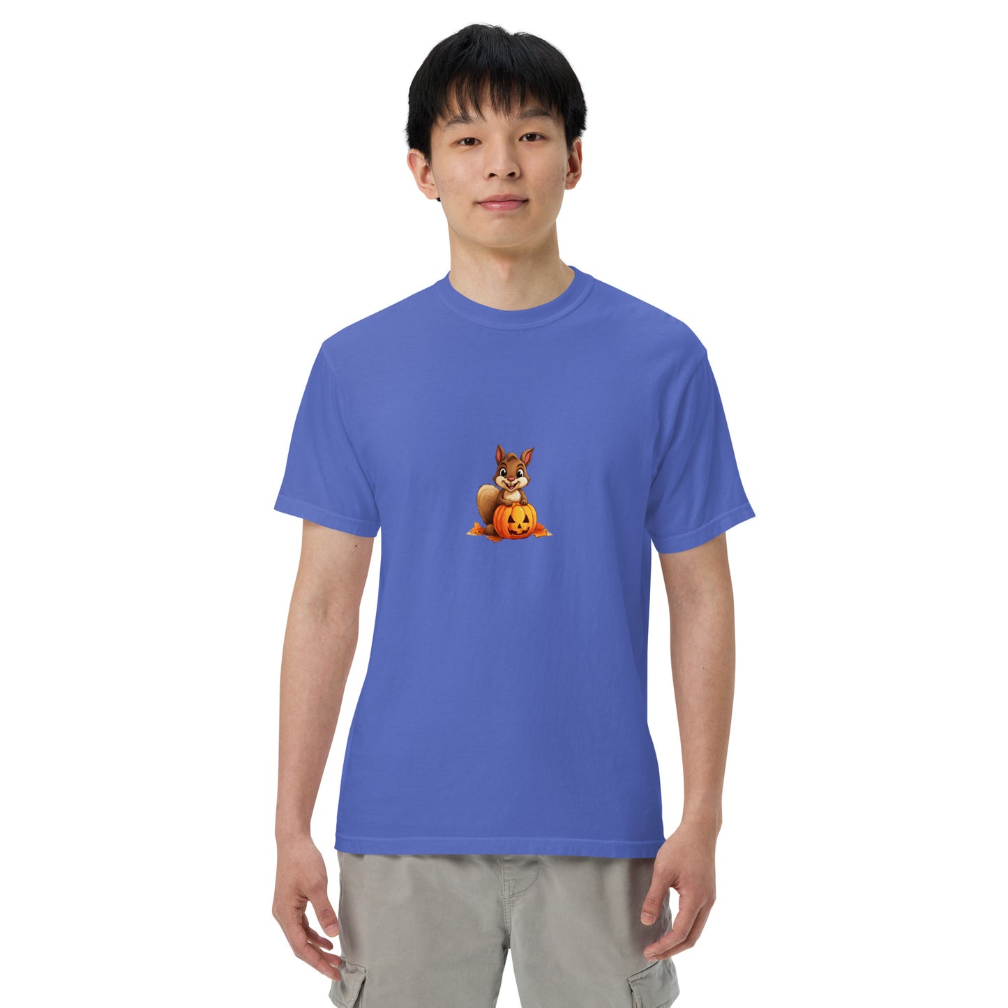 Halloween Squirrell Adult garment-dyed heavyweight t-shirt