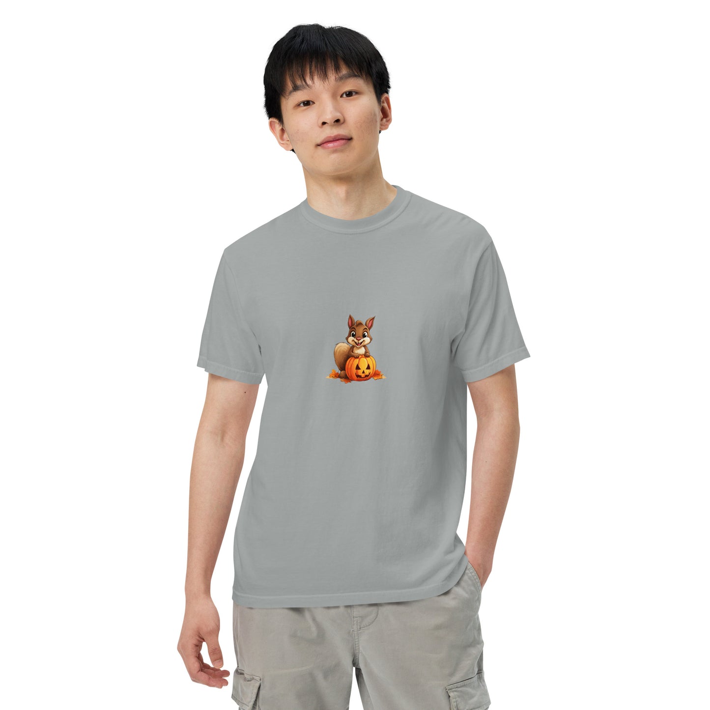 Halloween Squirrell Adult garment-dyed heavyweight t-shirt