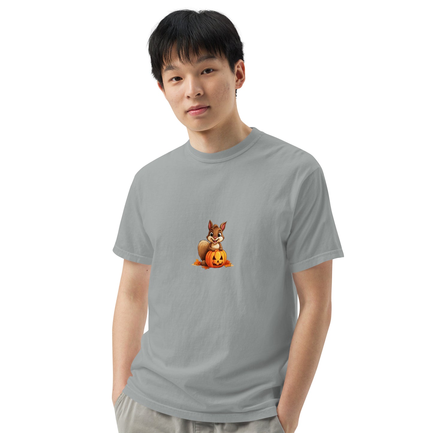 Halloween Squirrell Adult garment-dyed heavyweight t-shirt