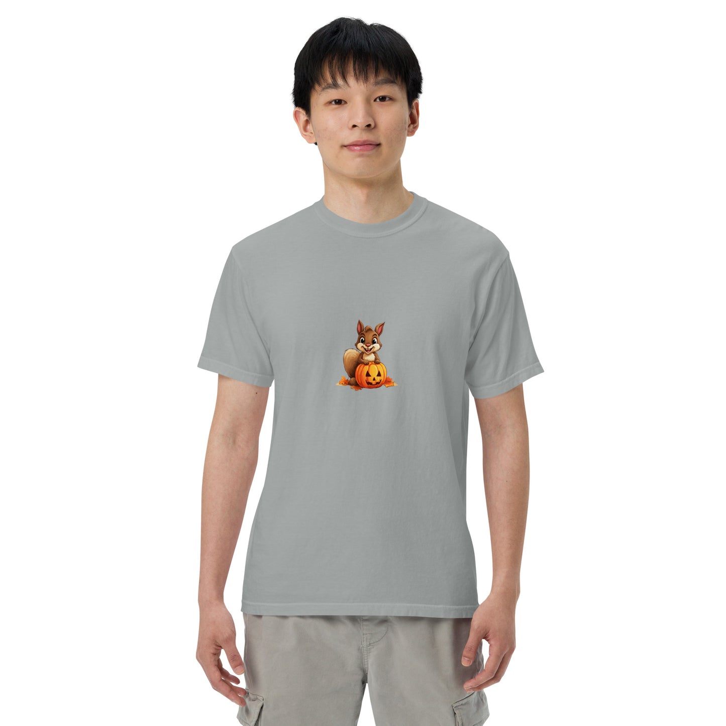 Halloween Squirrell Adult garment-dyed heavyweight t-shirt