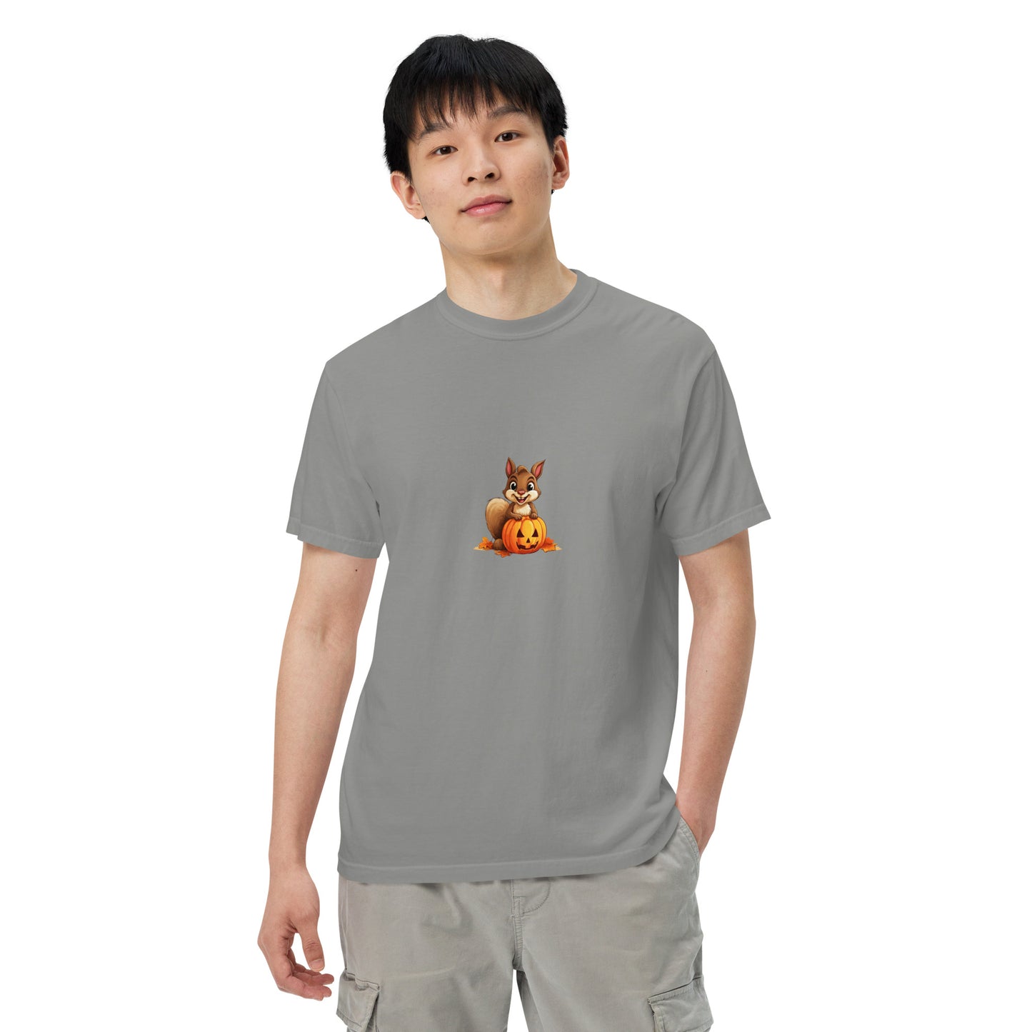 Halloween Squirrell Adult garment-dyed heavyweight t-shirt
