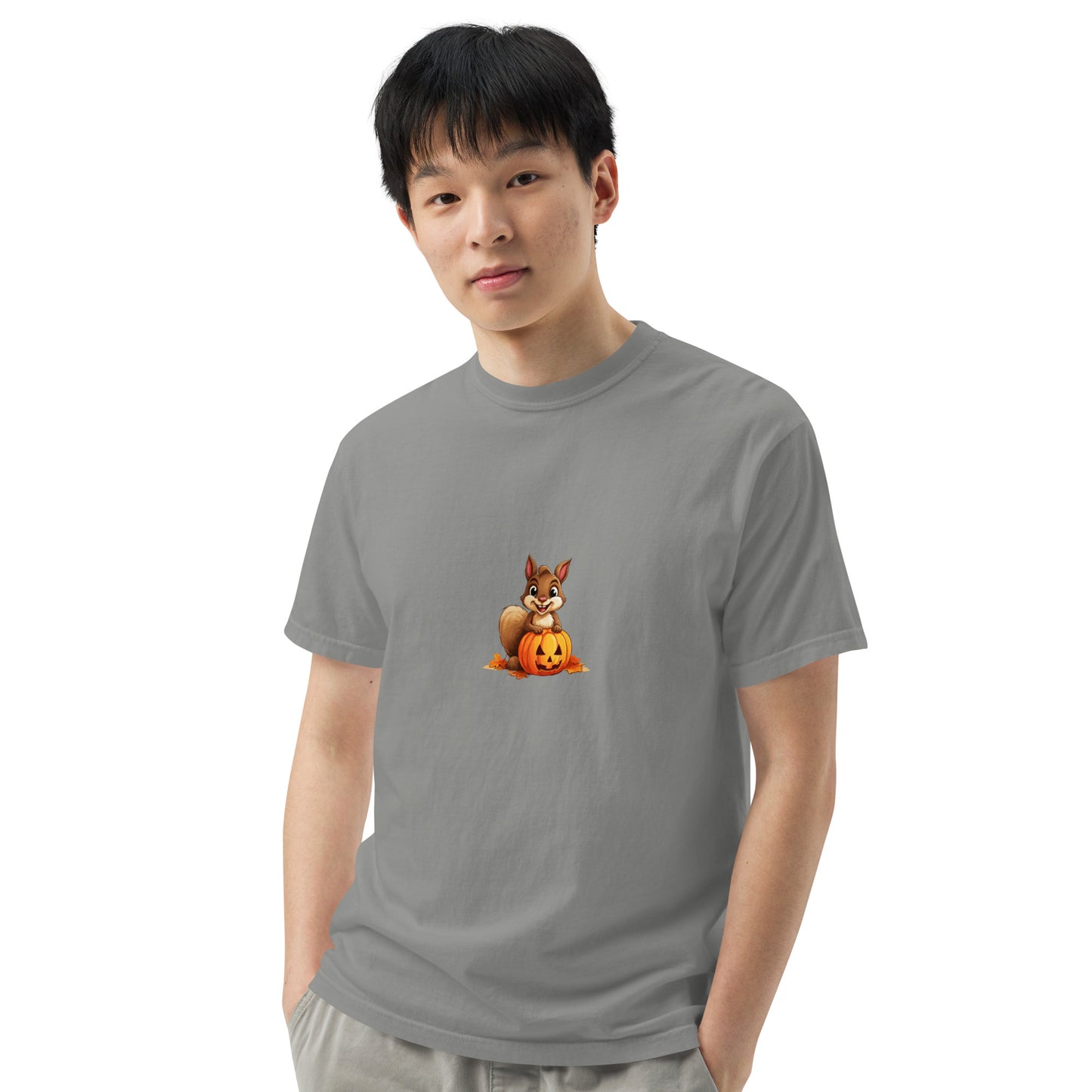Halloween Squirrell Adult garment-dyed heavyweight t-shirt