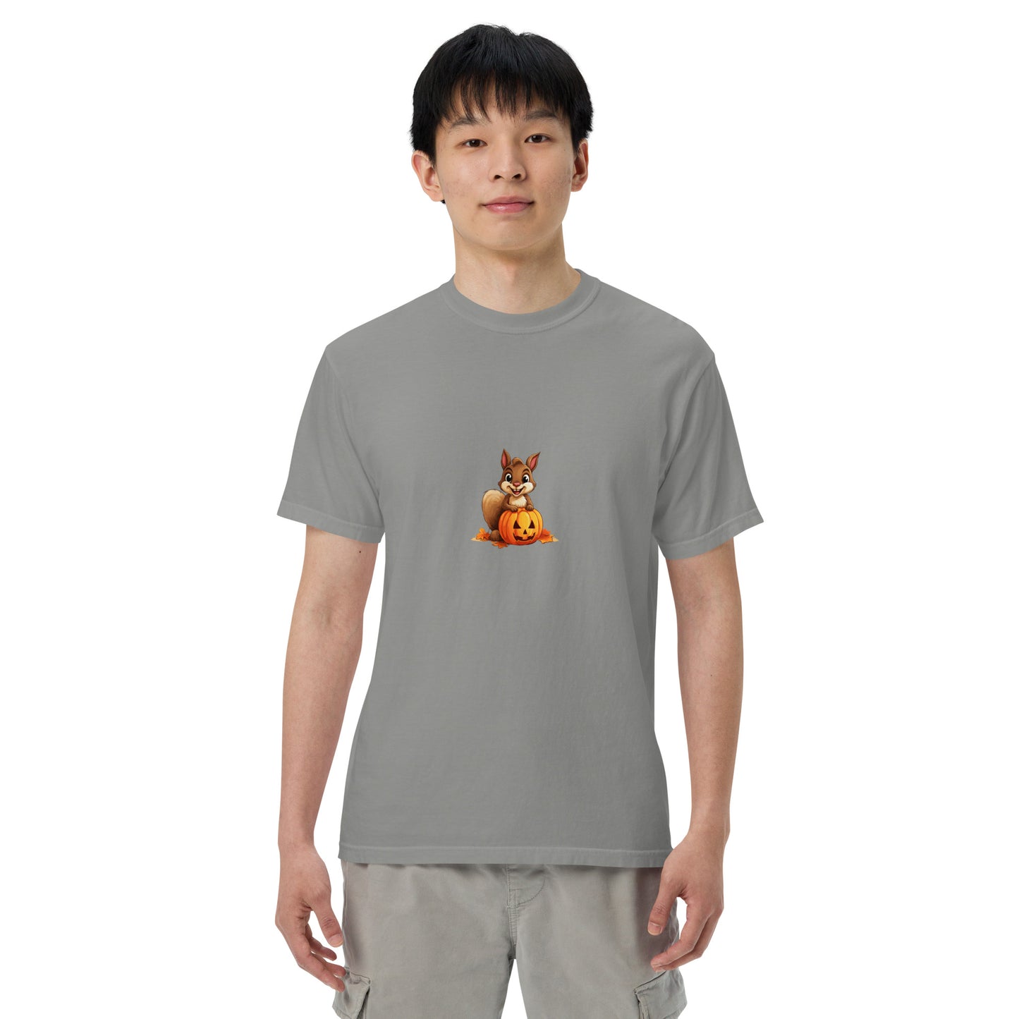Halloween Squirrell Adult garment-dyed heavyweight t-shirt