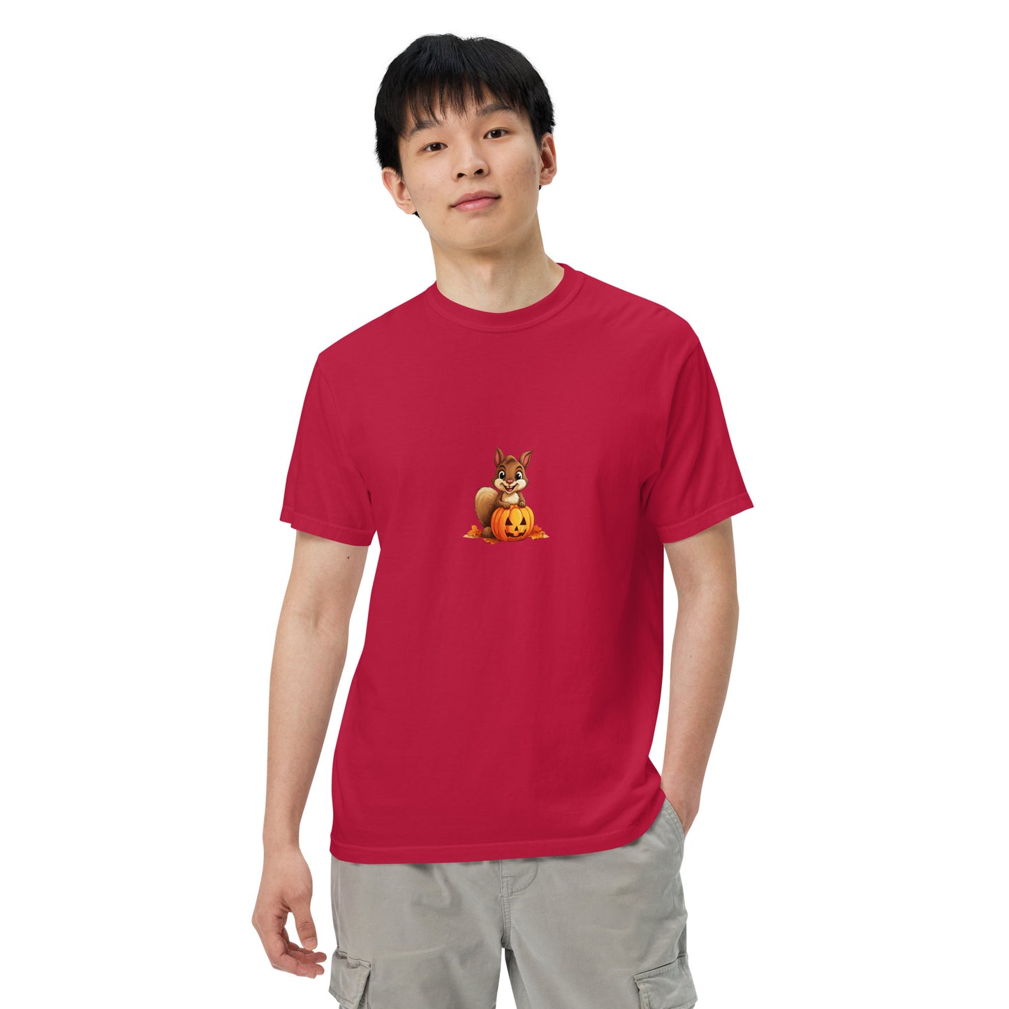 Halloween Squirrell Adult garment-dyed heavyweight t-shirt
