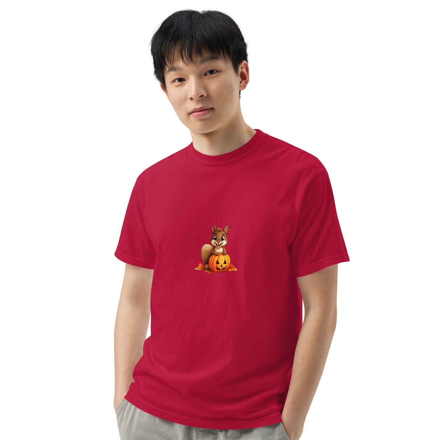 Halloween Squirrell Adult garment-dyed heavyweight t-shirt