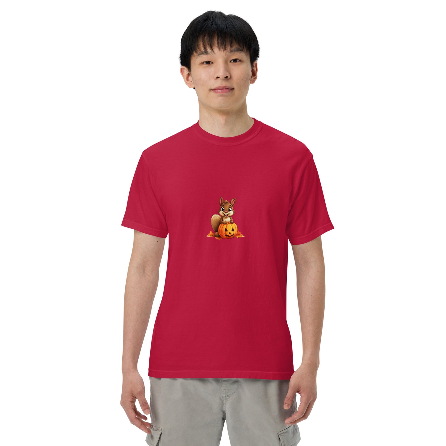 Halloween Squirrell Adult garment-dyed heavyweight t-shirt