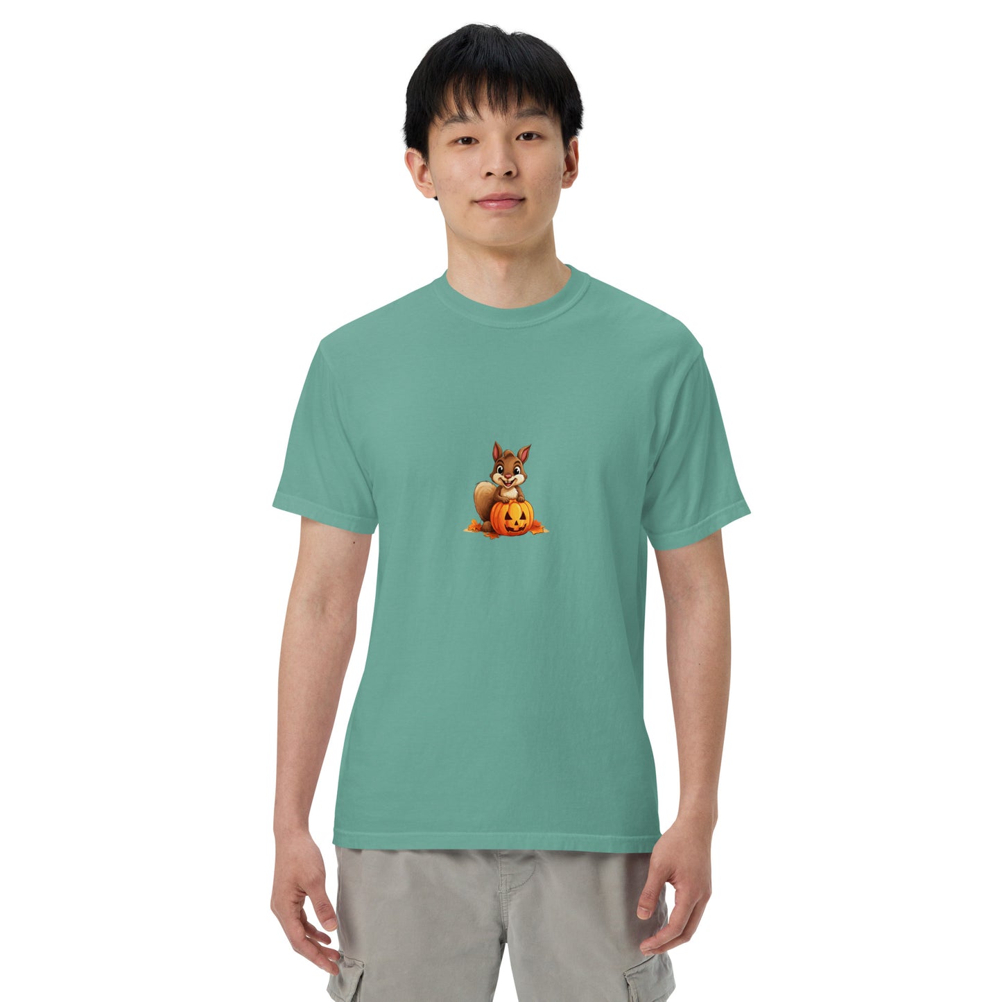 Halloween Squirrell Adult garment-dyed heavyweight t-shirt