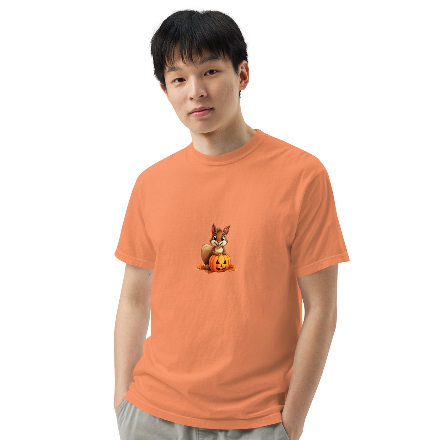Halloween Squirrell Adult garment-dyed heavyweight t-shirt