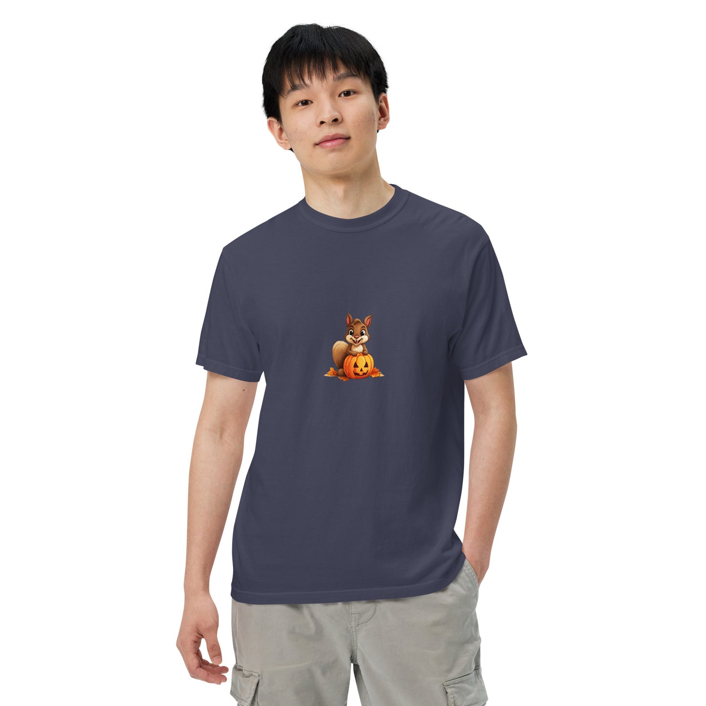 Halloween Squirrell Adult garment-dyed heavyweight t-shirt