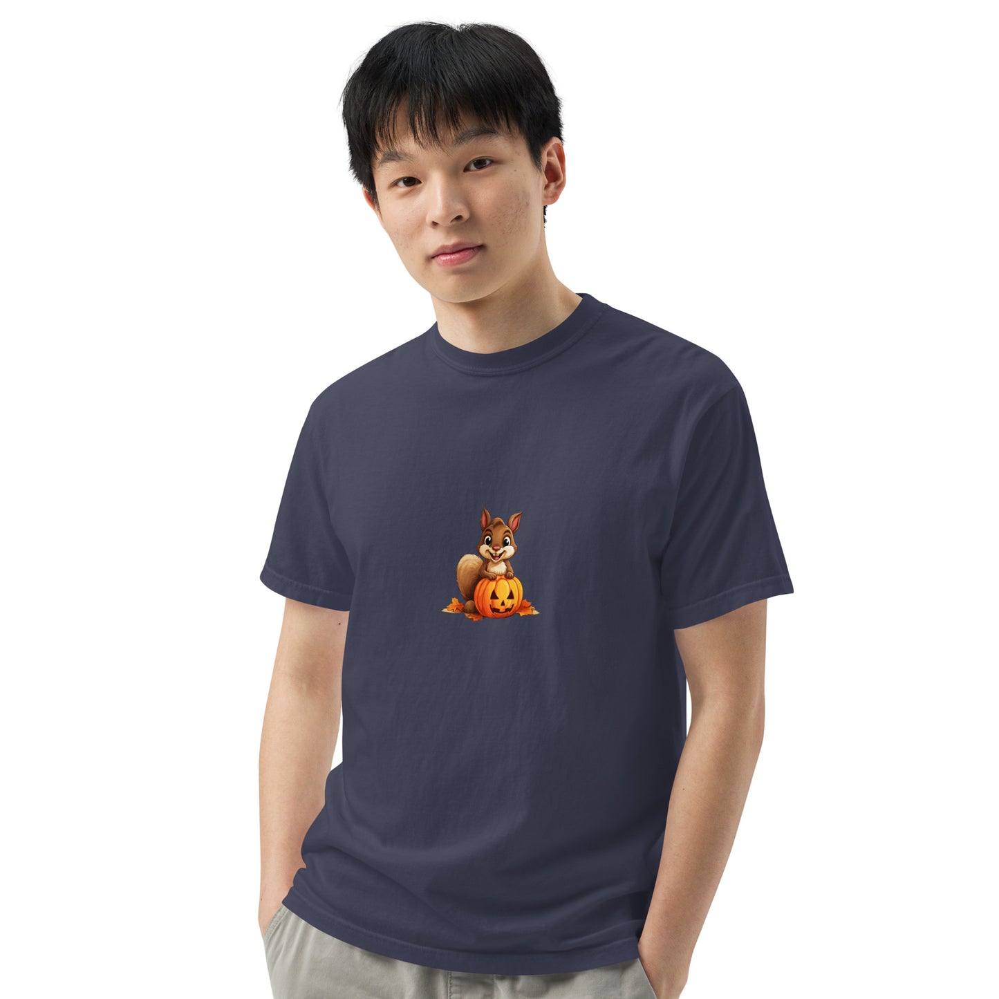 Halloween Squirrell Adult garment-dyed heavyweight t-shirt