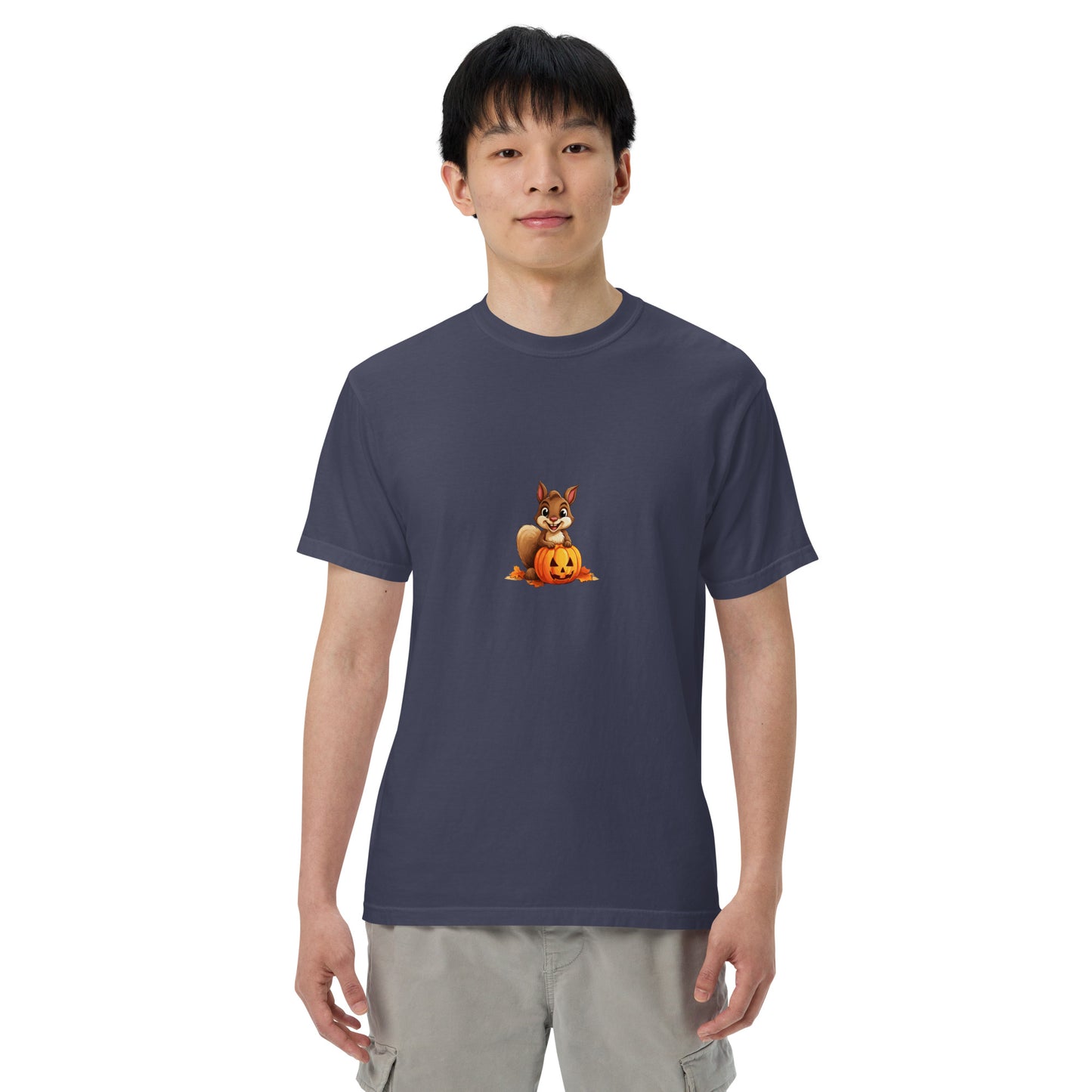 Halloween Squirrell Adult garment-dyed heavyweight t-shirt
